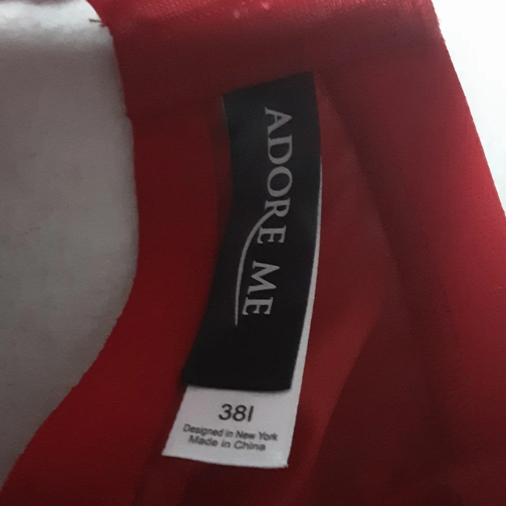 ADOREME BRA Size 38I Red Lace Women's Bra - Picture 6 of 9